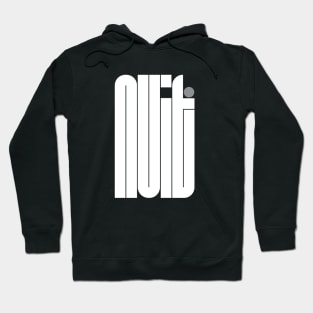 La nuit - Typographic Design Hoodie